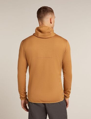 Icebreaker Men's Merino 560 RealFleece Elemental II Long Sleeve Zip Hoodie - Black - Small in Kuwait