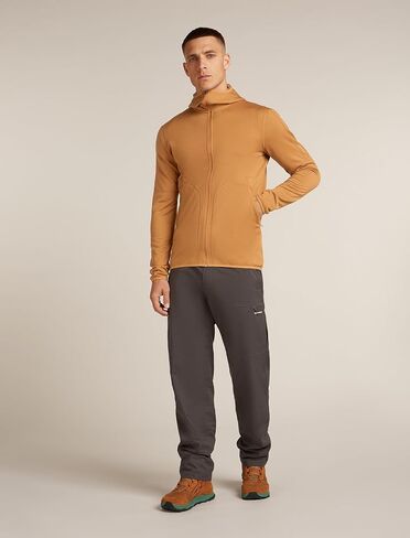 Icebreaker Men's Merino 560 RealFleece Elemental II Long Sleeve Zip Hoodie - Black - Small in Kuwait