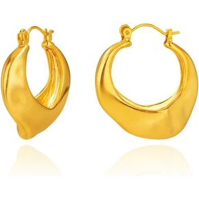 أقراط ذهبية، أقراط للنساء، أقراط حلقية للنساء، أقراط مضادة للحساسية للنساء، أقراط مطلية بالذهب عيار 14 قيراط، هدايا للأم والأخوات وأفضل الأصدقاء، إلخ. in Kuwait