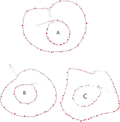 NUEAYMS Vintage Fashion Novel Blood Drop Bracelet Hip Hop Punk Crossed Open Bracelet Necklace Banquet Jewelry Accessories in Kuwait