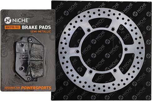 NICHE Front Brake Rotor Pad Semi Metallic Kit For Honda Shadow Ace 750 06455-KYJ-901 06435-MGZ-J01 45251-MFE-671 in Saudi Arabia
