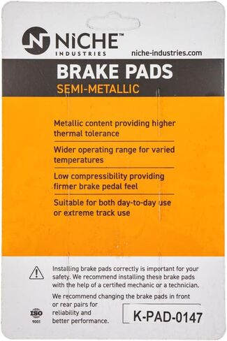 NICHE Front Brake Rotor Pad Semi Metallic Kit For Honda Shadow Ace 750 06455-KYJ-901 06435-MGZ-J01 45251-MFE-671 in Saudi Arabia
