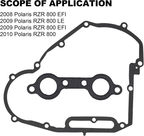 UOIENRT 5247359 80mm Top End Engine Gasket Set Kit Replacement for Polaris Sportsman 800 RZR 800 S 800 EFI 2010 2009 2008, 5247360 5411895 5412632 5412836 in Saudi Arabia