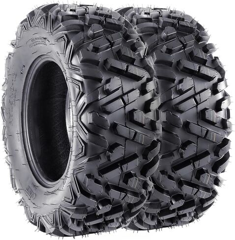 25x8-12 ATV Tires, 25x8x12 All-Terrain Tires for Off-Road, Mud, Dirt, Sand, 6PR, A102 (Pack of 2, Tubeless) in Saudi Arabia