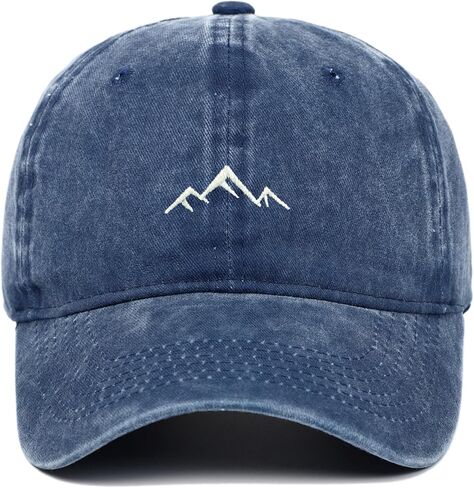 Black Mountain Hat for Men Women Embroidered Adjustable Baseball Caps in Kuwait