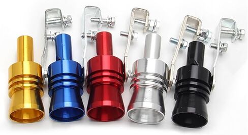 5pcs Car Turbo Whistle, Aluminum Alloy Turbo Sound Exhaust Muffler Pipe Whistle Car Roar Maker Universal for Cars Motorcycles (S) in Saudi Arabia