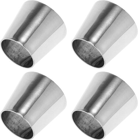 Motoforti Mandrel Exhaust Bend Elbow Concentric Reducer Car Exhaust Pipe Tubing Piping Adapter 1.25"OD to 2"OD 304 Stainless Steel Silver Tone 4 Pcs in Saudi Arabia