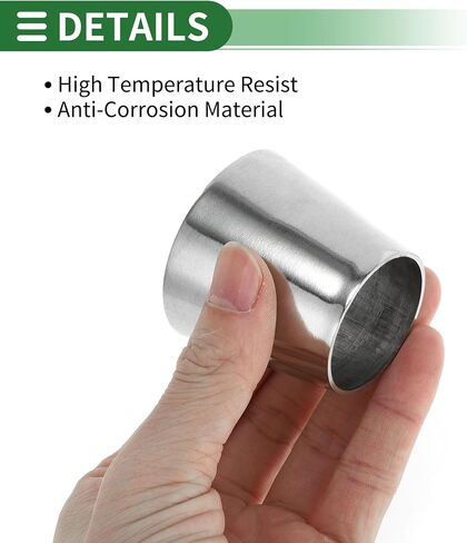 Motoforti Mandrel Exhaust Bend Elbow Concentric Reducer Car Exhaust Pipe Tubing Piping Adapter 1.25"OD to 2"OD 304 Stainless Steel Silver Tone 4 Pcs in Saudi Arabia