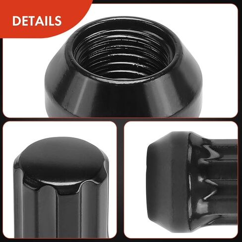 A-Premium 21-PC M14-1.5 صواميل العجلات متوافقة مع Honda Civic وPilot وOdyssey وJeep وFord وChevrolet وToyota وDodge وAcura وTesla وChrysler وCadillac وBuick وLincoln & Pontiac in Saudi Arabia