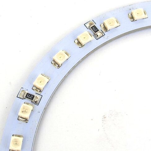 Uxcell 2 × 100 مم أحمر 33-SMD LED Car Angel Eyes Halo Ring in Saudi Arabia