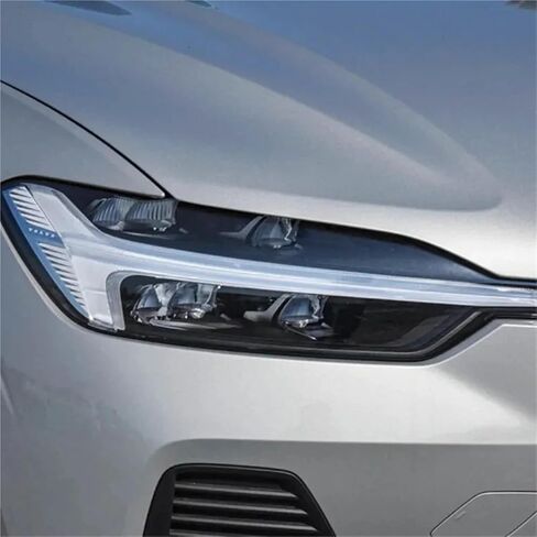 متوافق مع فولفو XC60 2018 2019 2020 2021 2022 سيارة عدسة المصباح الأمامي غطاء كشافات عاكس الضوء الجبهة غطاء خفيف قذيفة (اليسار واليمين-B) in Saudi Arabia