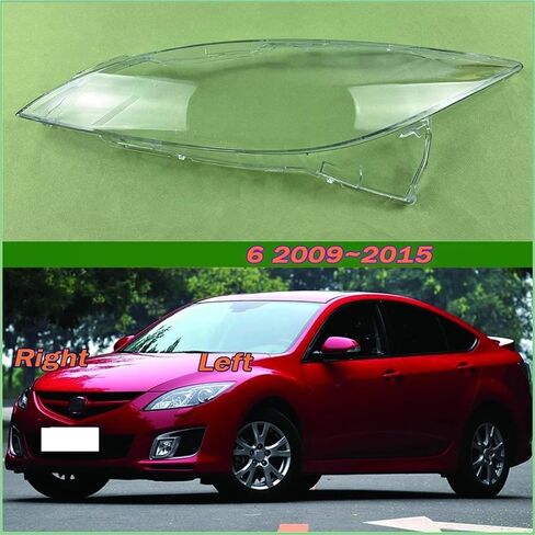 Car Front Headlight Glass Cover Headlamp Shell Lens Caps Light Case Auto Lamp Shade Lampcover Mask Compatible for Mazda 6 2009~2015(Left) in Saudi Arabia
