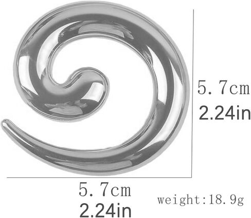 Spiral Brooch for Women Gold Chunky Swirl Pin Silver Spiral Statement Brooches Minimalist Brooches Pins Fashion Statement Jewelry Accessories in Saudi Arabia