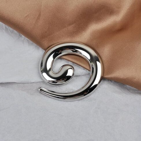 Spiral Brooch for Women Gold Chunky Swirl Pin Silver Spiral Statement Brooches Minimalist Brooches Pins Fashion Statement Jewelry Accessories in Saudi Arabia