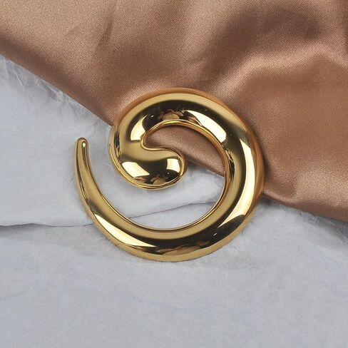 Spiral Brooch for Women Gold Chunky Swirl Pin Silver Spiral Statement Brooches Minimalist Brooches Pins Fashion Statement Jewelry Accessories in Saudi Arabia