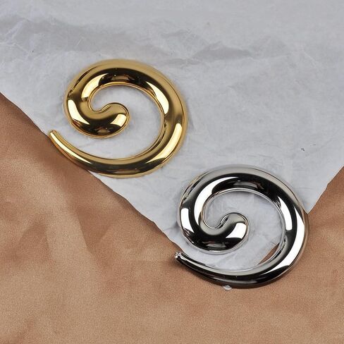 Spiral Brooch for Women Gold Chunky Swirl Pin Silver Spiral Statement Brooches Minimalist Brooches Pins Fashion Statement Jewelry Accessories in Saudi Arabia