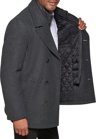 Levi's Men's Wool Classic Double-breasted Peacoat Jacket in Kuwait