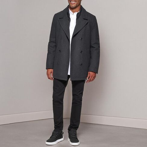 Levi's Men's Wool Classic Double-breasted Peacoat Jacket in Kuwait