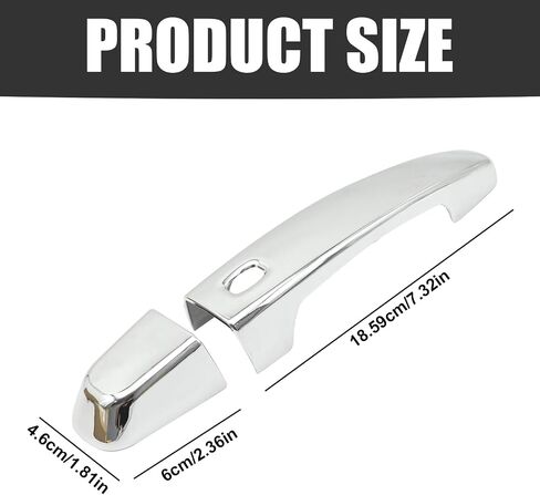 MDEOOSKY 2Pcs ABS Exterior Door Handle Cover, Chrome Outdoor Handle Trim Decor, Replacement for Chevrolet Camaro 2010-2015 in Saudi Arabia