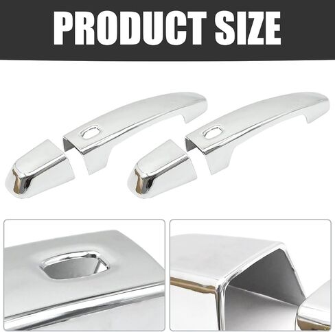 MDEOOSKY 2Pcs ABS Exterior Door Handle Cover, Chrome Outdoor Handle Trim Decor, Replacement for Chevrolet Camaro 2010-2015 in Saudi Arabia