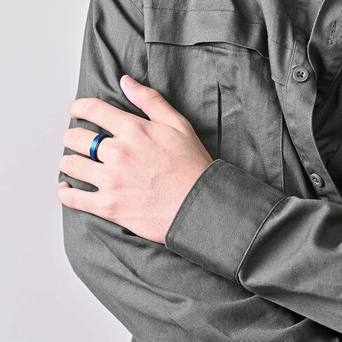 Stainless Steel Spinner Ring for Women Men Sand Blast Finish Wedding Band 6MM in Saudi Arabia