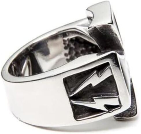 Rugged Iron Cross & Bolts Ring – 316L Stainless Steel – Lead & Nickel Free Industrial Design in Saudi Arabia