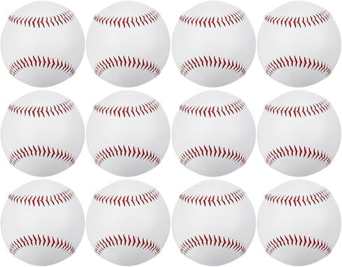PATIKIL 9 Inch Baseball 6 Pack Baseballs Soft Bulk Standard Size Adult Leather Training Baseball Unmarked Baseballs for Youth Pitching in Saudi Arabia
