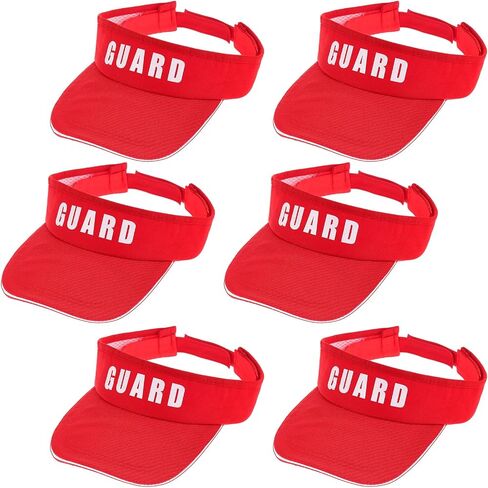 9 Pcs Halloween Guard Visor Hat Professional Red Guard Hat Flex Visor for Men Women Role Play Costume Themed Party in Saudi Arabia
