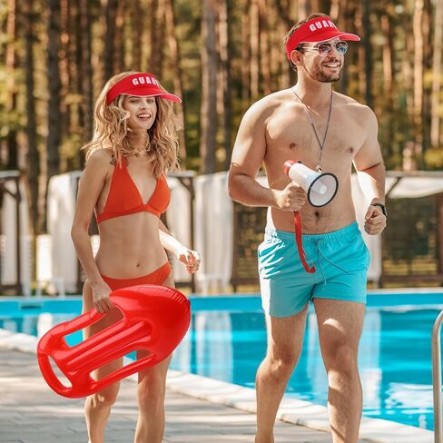 9 Pcs Halloween Guard Visor Hat Professional Red Guard Hat Flex Visor for Men Women Role Play Costume Themed Party in Saudi Arabia