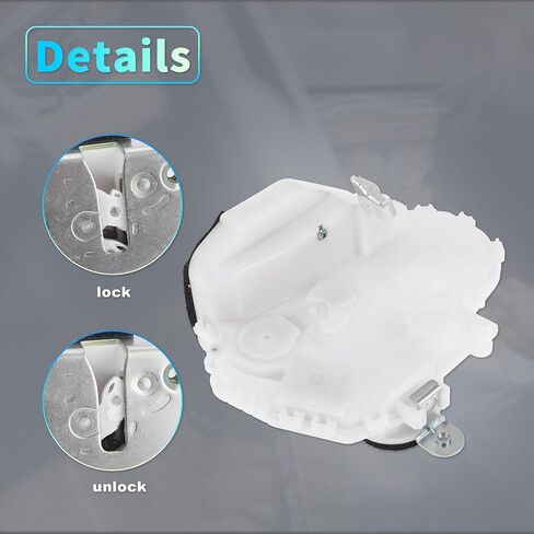 X AUTOHAUX بديل محرك قفل الباب الخلفي الأيسر للركاب من أجل Acura TL 2009-2014 لـ Acura TSX 2009-2014 لـ Acura MDX مجموعة مشغل مزلاج الباب رقم 72650STX305 أبيض in Saudi Arabia
