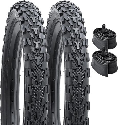 YUNSCM 2-PCS 16" Bike Tires 16 x 1.95/53-305 and 16" Bike Tubes Schrader Valve Compatible with 16x1.75 16x1.90 16x1.95 16x2.0 Bicycle Tires and Tubes (P-1132) in Saudi Arabia