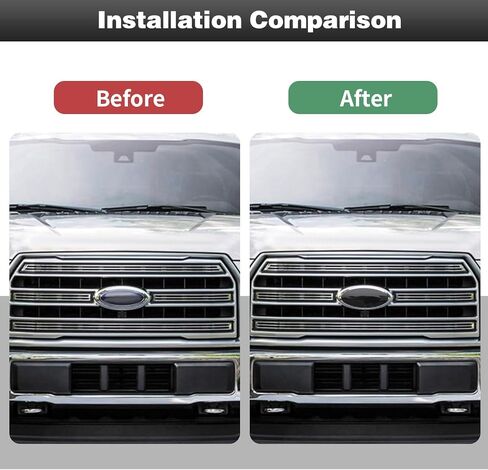 غطاء شعار الباب الخلفي من CheroCar، غطاء تزيين شارة خلفية لشعار صندوق السيارة الخلفي لسيارة Ford F150 2009-2023 (أسود مدخن) in Saudi Arabia