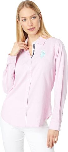 Logo Shirt with Stretch Oxford Fabric in Saudi Arabia