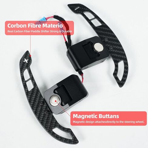 For Audi Magnetic Steering Wheel Paddle Shifter to B9 Series A1 A2 A3 A4 A5 A8 Q2 Q3 Q4 Q5 Q7 Q8 S1 S2 S3 S4 S5 SQ5 SQ7 SQ8 RS1 RS2 RS3 RS4 RS5 RSQ5 Carbon Fiber Paddle Shifter in Saudi Arabia
