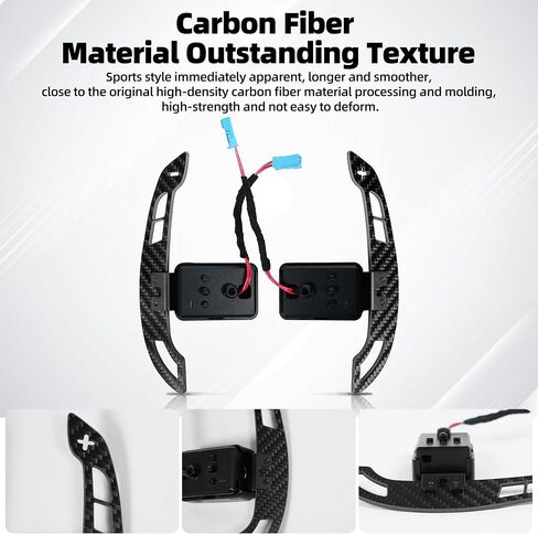 For Audi Magnetic Steering Wheel Paddle Shifter to B9 Series A1 A2 A3 A4 A5 A8 Q2 Q3 Q4 Q5 Q7 Q8 S1 S2 S3 S4 S5 SQ5 SQ7 SQ8 RS1 RS2 RS3 RS4 RS5 RSQ5 Carbon Fiber Paddle Shifter in Saudi Arabia