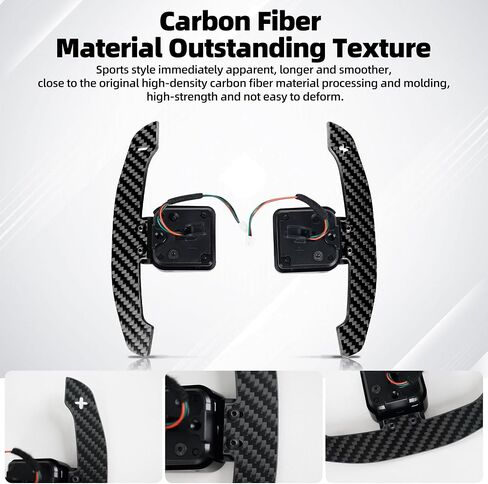 For Audi Magnetic Steering Wheel Paddle Shifter to B9 Series A1 A2 A3 A4 A5 A8 Q2 Q3 Q4 Q5 Q7 Q8 S1 S2 S3 S4 S5 SQ5 SQ7 SQ8 RS1 RS2 RS3 RS4 RS5 RSQ5 Carbon Fiber Paddle Shifter in Saudi Arabia