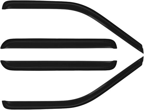 SCITOO Outside Mount Window Visor Deflector Rain Guard Dark Smoke, 4 Pcs Set Fit for 1999-2000 for Cadillac Escalade in Saudi Arabia