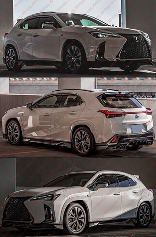 حاجب مطر فاخر فاخر ملون للنوافذ مع مشابك وحواف من الكروم متوافق مع 2019-2025 Lexus UX200 UX250H in Saudi Arabia