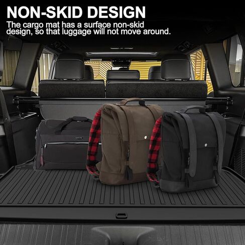 AOMSAZTO All Weather Floor Mats Compatible with 2020-2024 Kia Soul, Heavy Duty TPE All Weather Car Floor Mats, 1st & 2nd Row Full Set Rubber Floor Liners, Anti Skid Car Mats, Black in Kuwait