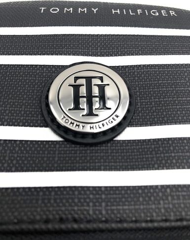 Tommy Hilfiger Women's Black Pink Striped Small Backpack Handbag Purse in Saudi Arabia