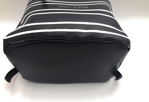 Tommy Hilfiger Women's Black Pink Striped Small Backpack Handbag Purse in Saudi Arabia
