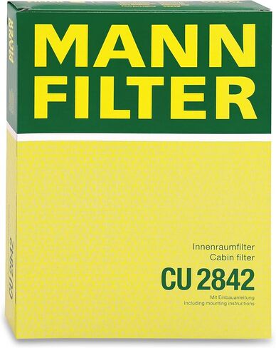 فلتر المقصورة Mann-Filter CUK 2842 مع الفحم المنشط لموديلات مختارة من أودي/بورش/فولكس واجن in Saudi Arabia