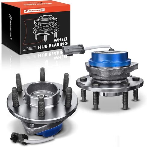 A-Premium 2 × محمل العجلة الأمامية ومجموعة المحور مع ABS و6 عروات متوافقة مع كاديلاك SRX 2004-2009، الدفع الرباعي فقط in Saudi Arabia
