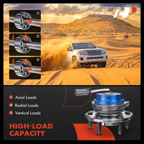 A-Premium 2 × محمل العجلة الأمامية ومجموعة المحور مع ABS و6 عروات متوافقة مع كاديلاك SRX 2004-2009، الدفع الرباعي فقط in Saudi Arabia