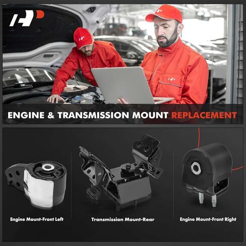 مجموعة حامل محرك المحرك وناقل الحركة A-Premium المكونة من 3 قطع متوافقة مع Ford F-150 2011-2016/2018-2023، Expedition 2015-2017 وLincoln Navigator 2015-2017، 3.5L 3.7L، 4WD، ناقل حركة أوتوماتيكي in Saudi Arabia