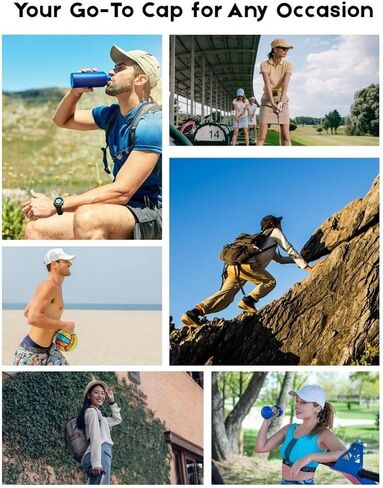 قبعات جري صلبة للرجال، قبعة بيسبول رياضية للجنسين، قبعة قابلة للتعديل للرجال والنساء بألوان كلاسيكية in Kuwait