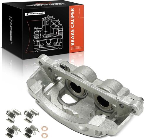 A-Premium Disc Brake Caliper Assembly with Bracket Compatible with Chevrolet Silverado 2500 HD, Silverado 3500 HD & GMC Sierra 2500 HD, Sierra 3500 HD, 2020-2025, Front Right Passenger Side in Saudi Arabia