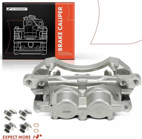 A-Premium Disc Brake Caliper Assembly with Bracket Compatible with Chevrolet Silverado 2500 HD, Silverado 3500 HD & GMC Sierra 2500 HD, Sierra 3500 HD, 2020-2025, Front Right Passenger Side in Saudi Arabia
