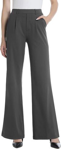 V VOCNI Women Dress Pants Wide Leg Work Pants High Waist Business Casual Stretchy Dressy Trousers Office Slacks in Saudi Arabia