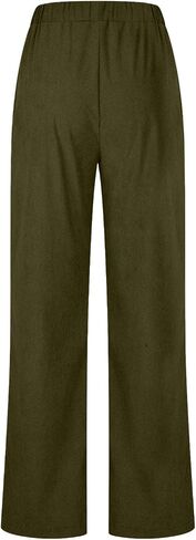 Fall Pants for Older Women Elastic High Waisted Pull On Corduroy Pants with Pockets Soft Comfy Loose Fit Slacks Trousers in Saudi Arabia